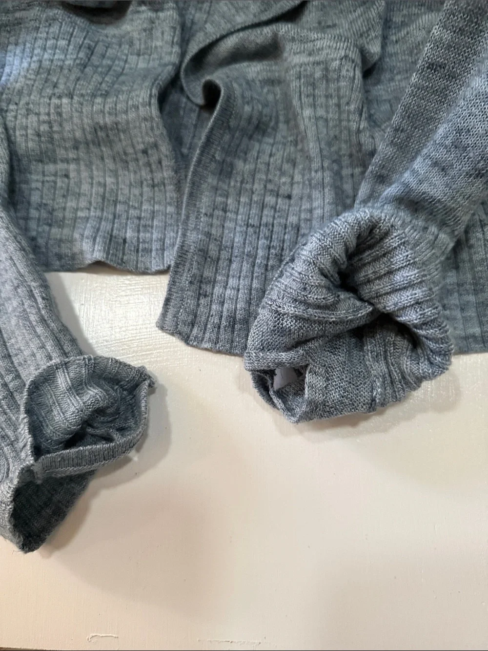 Lulu Lemon Calm & Collected Wrap Lightweight Heathered Open Cardigan in Blue